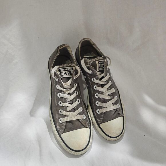 Grey grunge emo converse low top sneakers - Picture 8 of 8
